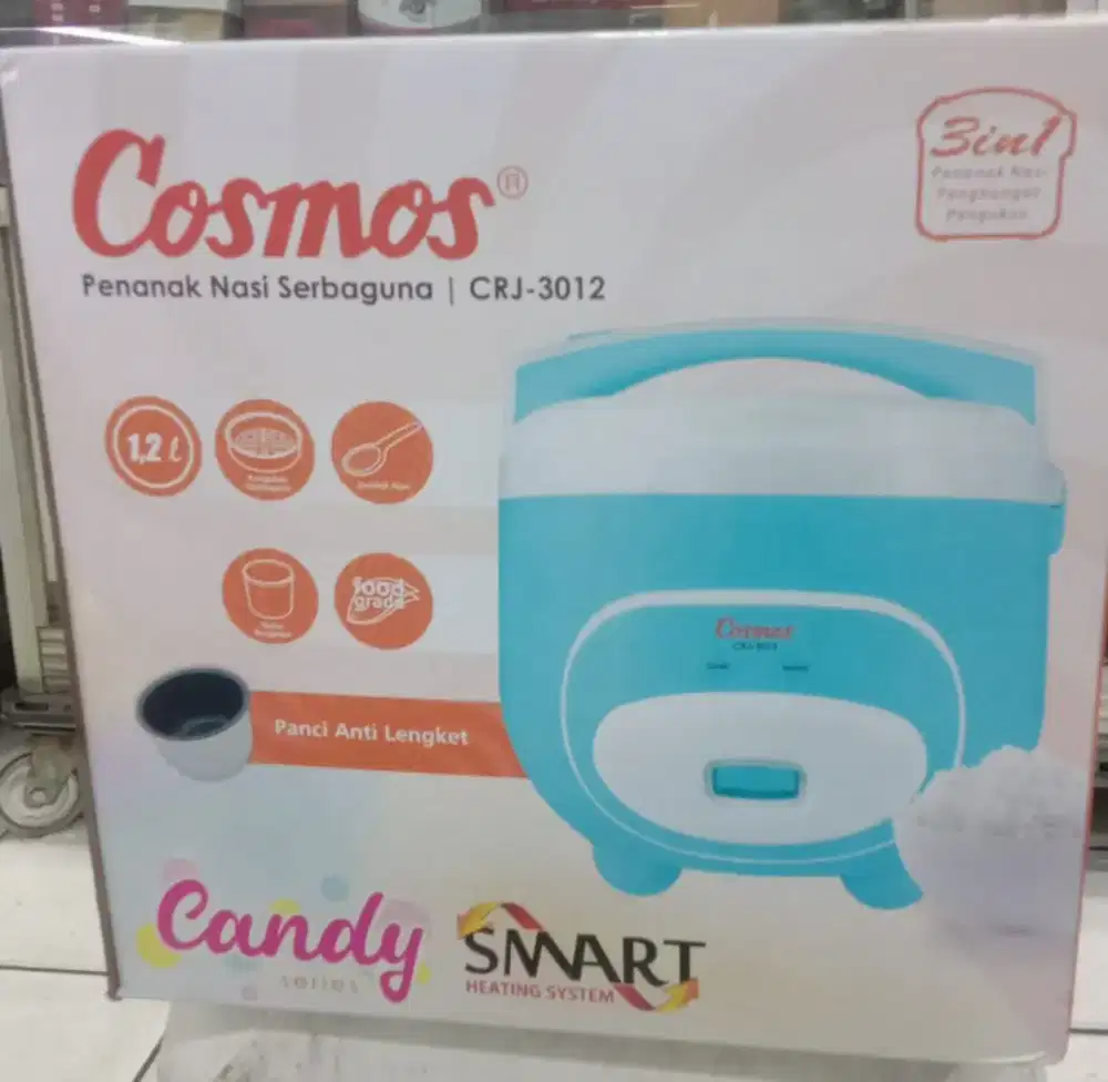 Magic com COSMOS CRJ 3012 B kapasitas 1,2 liter 3in1 asli ori pabrikan