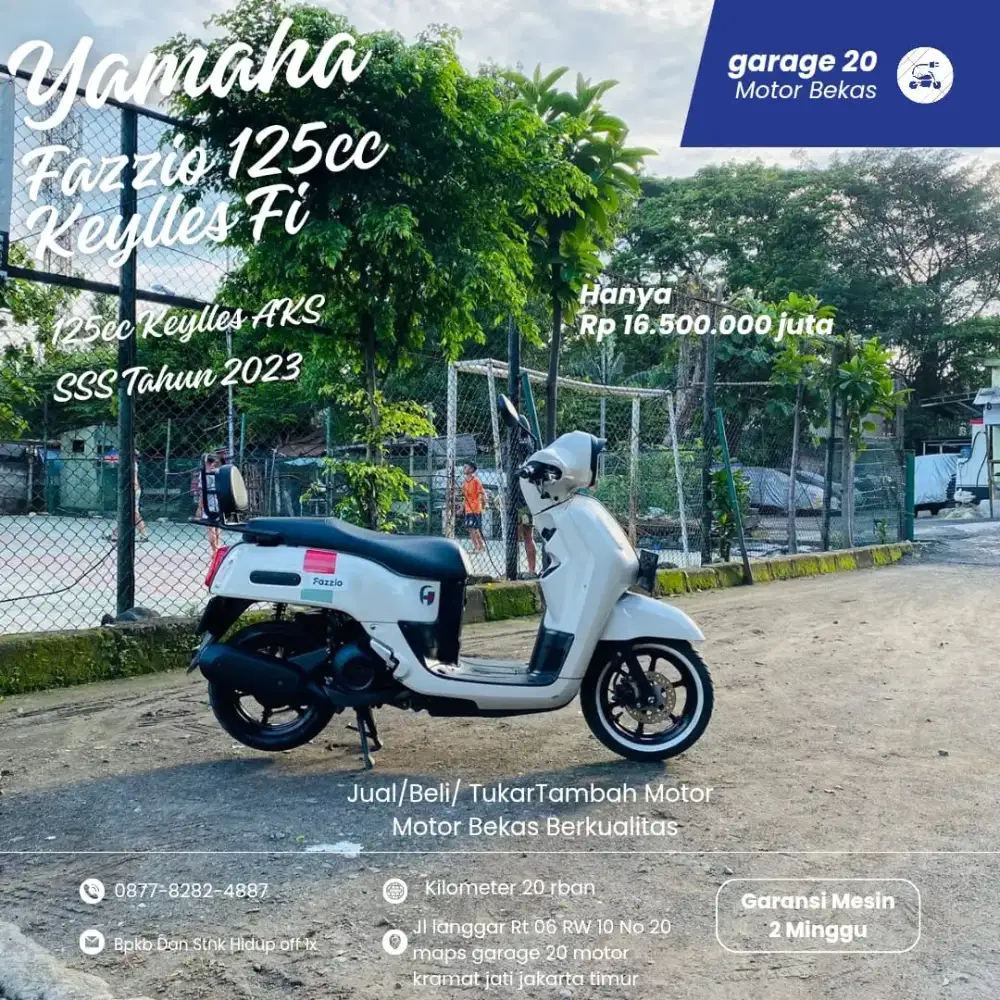 Yamaha All New Fazzio 125cc Bluecore Fi Keylles Hybrid Tahun 2023
