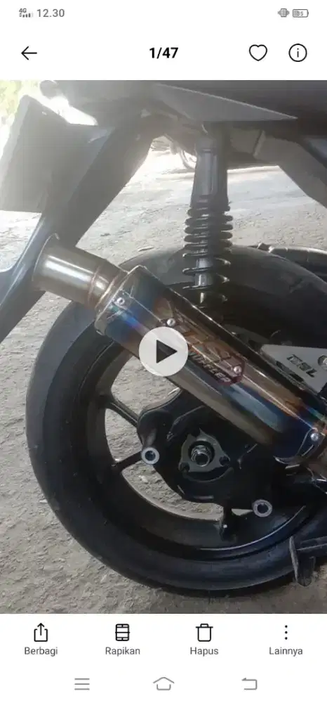 Jual kenalpot racing srlamba merek dsl untuk motor arox