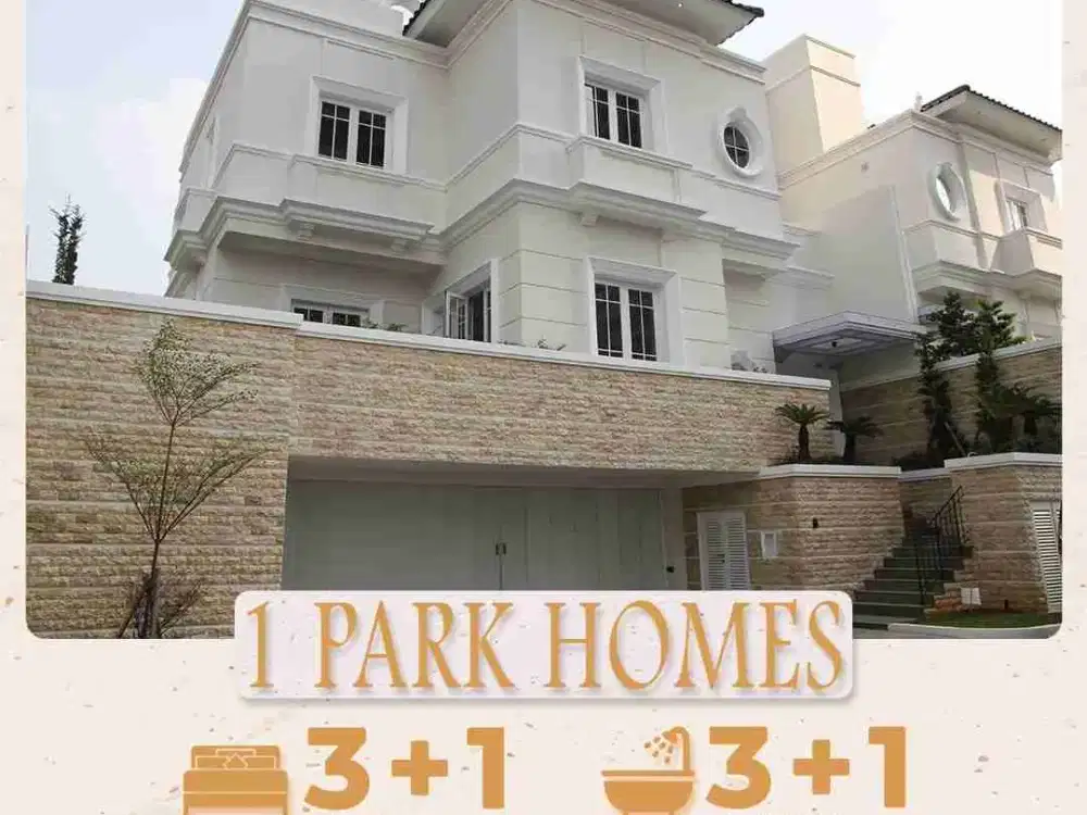 1 Park Homes Townhouse Elit di Kebayoran Baru.
