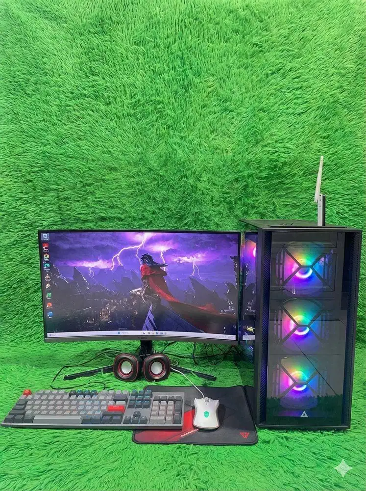 DIjual pc rakitan fullset seken/Core i7 14700f/Colorful Gtx 1650 4GB