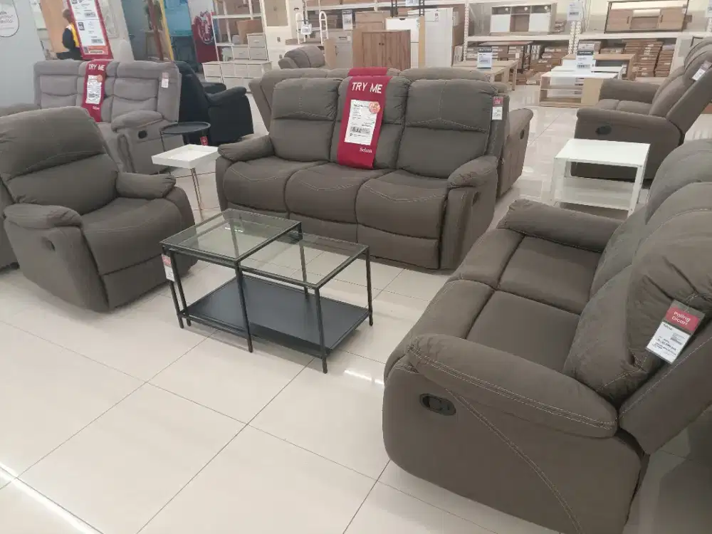 SOFA SET RECLINER MEWAH