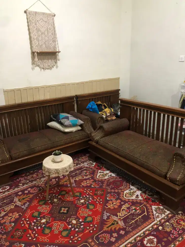 Jual Cepat Kursi tamu kayu jati kondisi masih sangat bagus