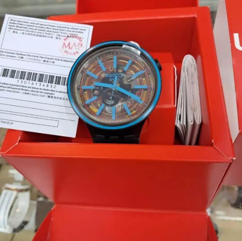 jam SWATCH SO27B112 Fire Taste original like new