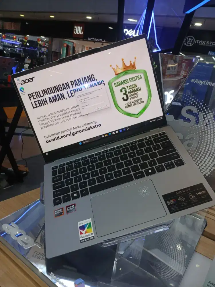 Promo cicilan laptop Acer swift go 14 Ai promo bungab0% free 2x cicil