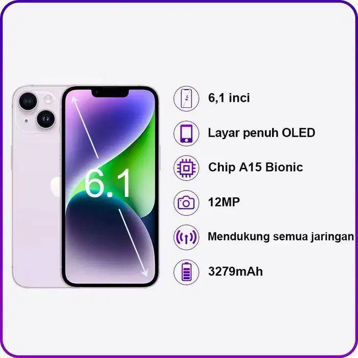 Iphone 14 128GB Blue BNIB Garansi IBOX Masih Segel