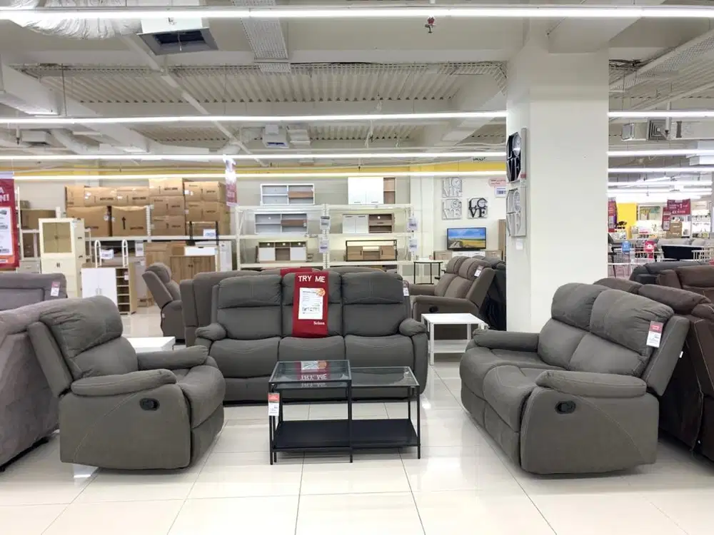 Sofa set recliner murah