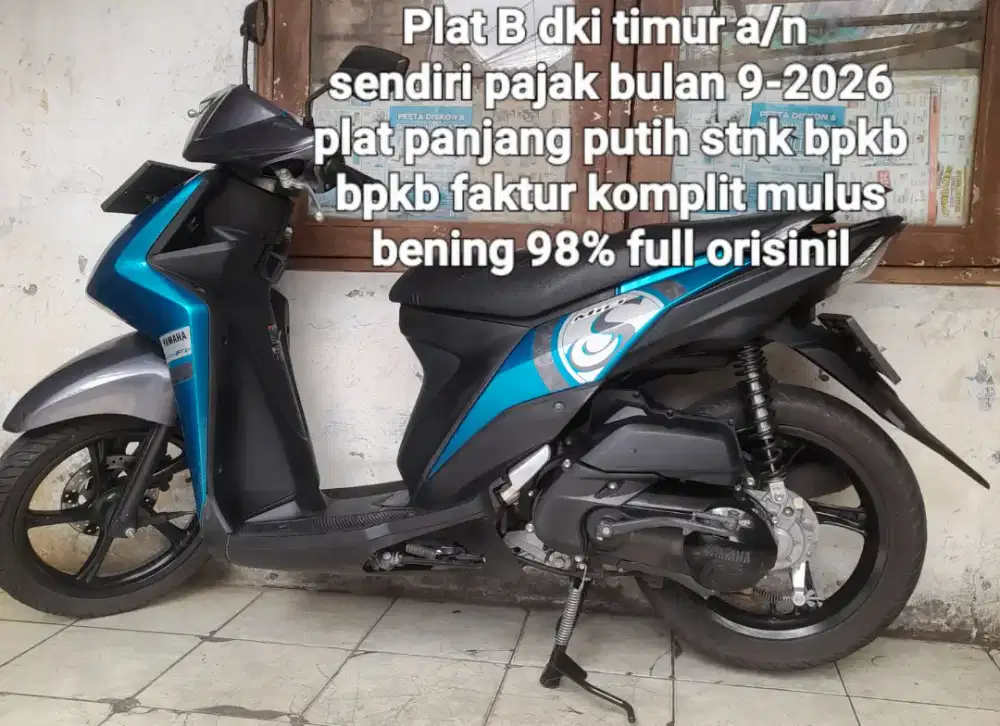 Yamaha Mio S 2019 LED blue core 125 cw asli hijau B dki timur Pjk pjg