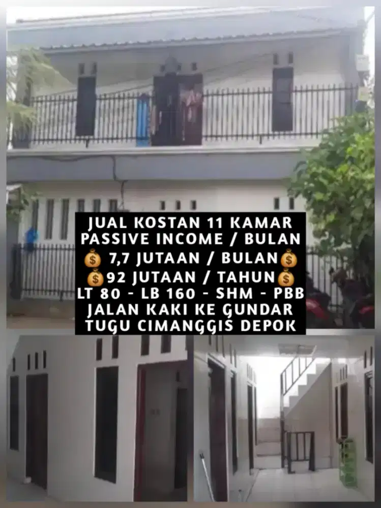 JUAL KOS KOST KOSAN KOSTAN DI TUGU CIMANGGIS DEPOK