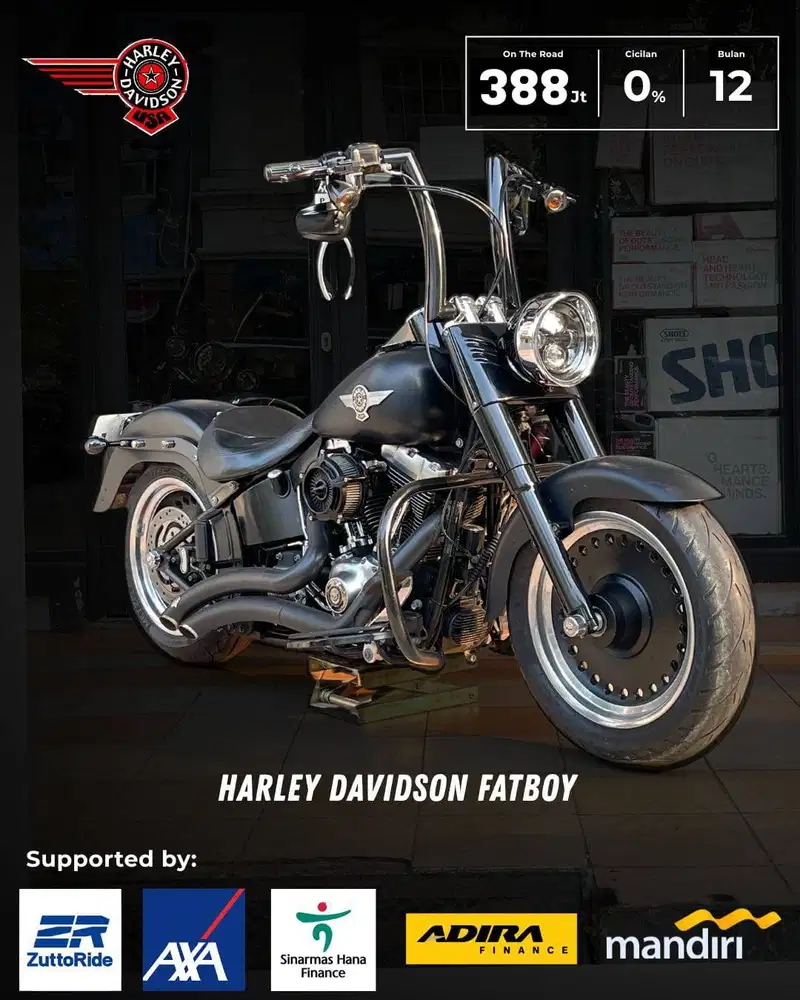 HARLEY DAVIDSON FATBOY NIK 2013 MULUS ACCNYA BANYAK GASPOL FOURTYEIGHT