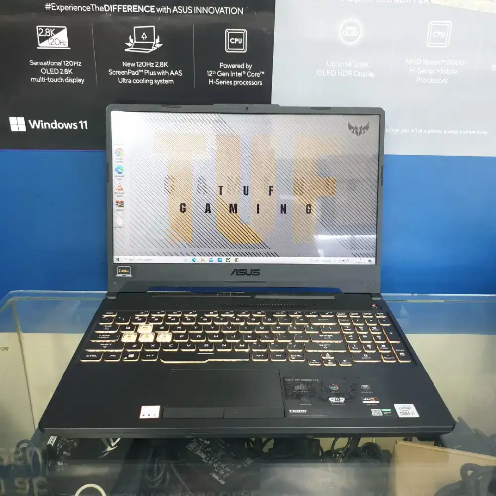 Asus TUF Gaming FX506LH i7-10870H Ram-8GB SSD-512GB GTX-1650 Mulus