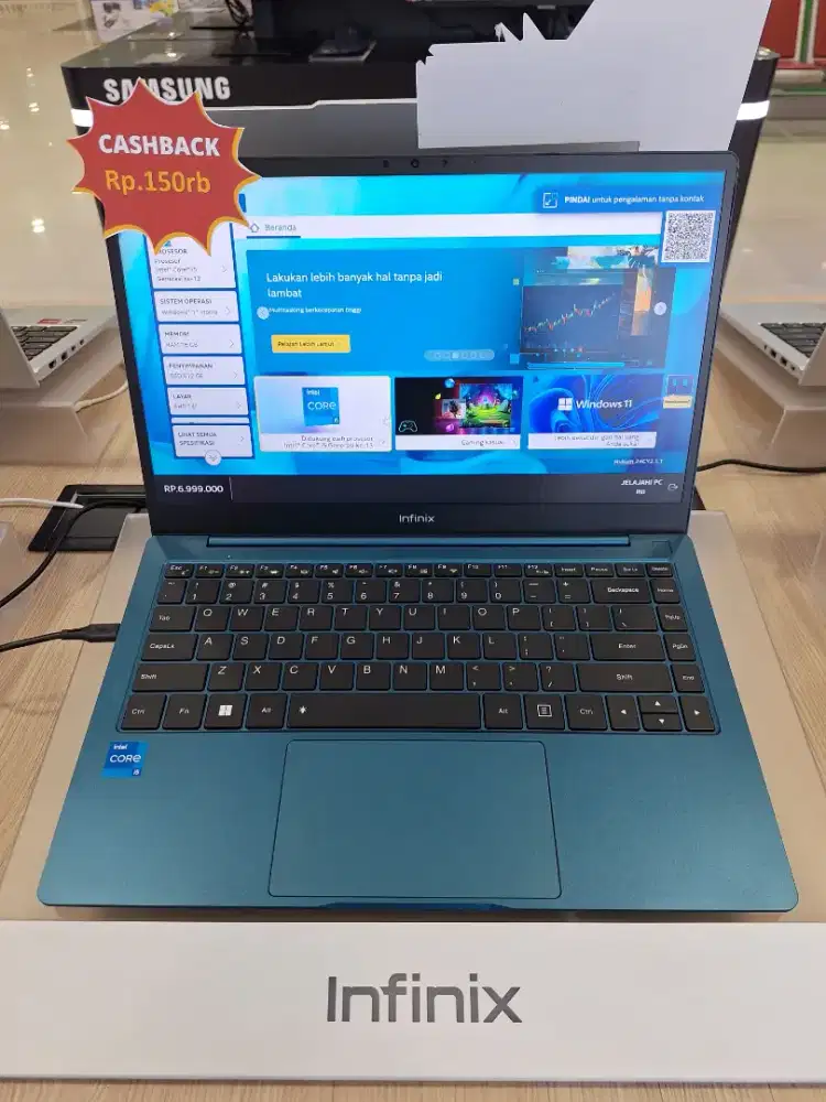 Kredit laptop infinix promo bunga 0% tanpa dp syarat cukup ktp aja