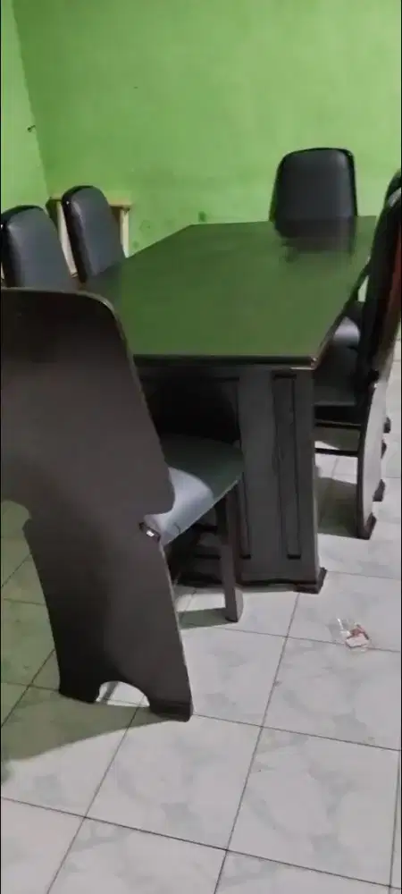 meja makan mewah 6 kursi