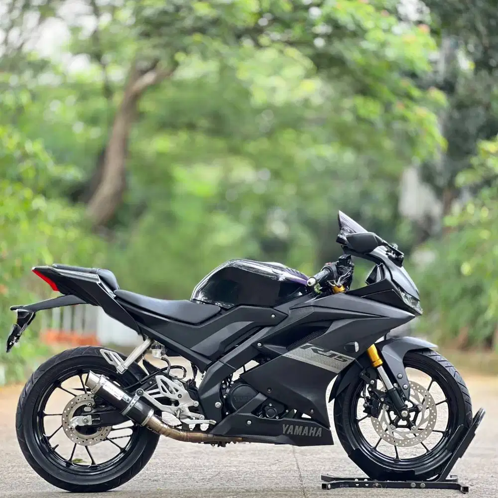 YAMAHA YZF R15 V3 2021 HITAM KM LOW PAJAK PANJANG SIAP GASPOL