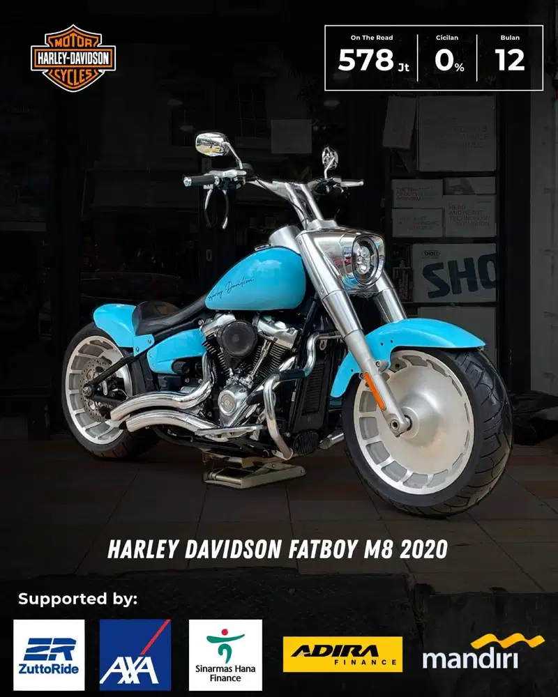 HARLEY DAVIDSON FATBOY M8 NIK 2020 MULUS HEDON SIAP PAKAI ROADKING