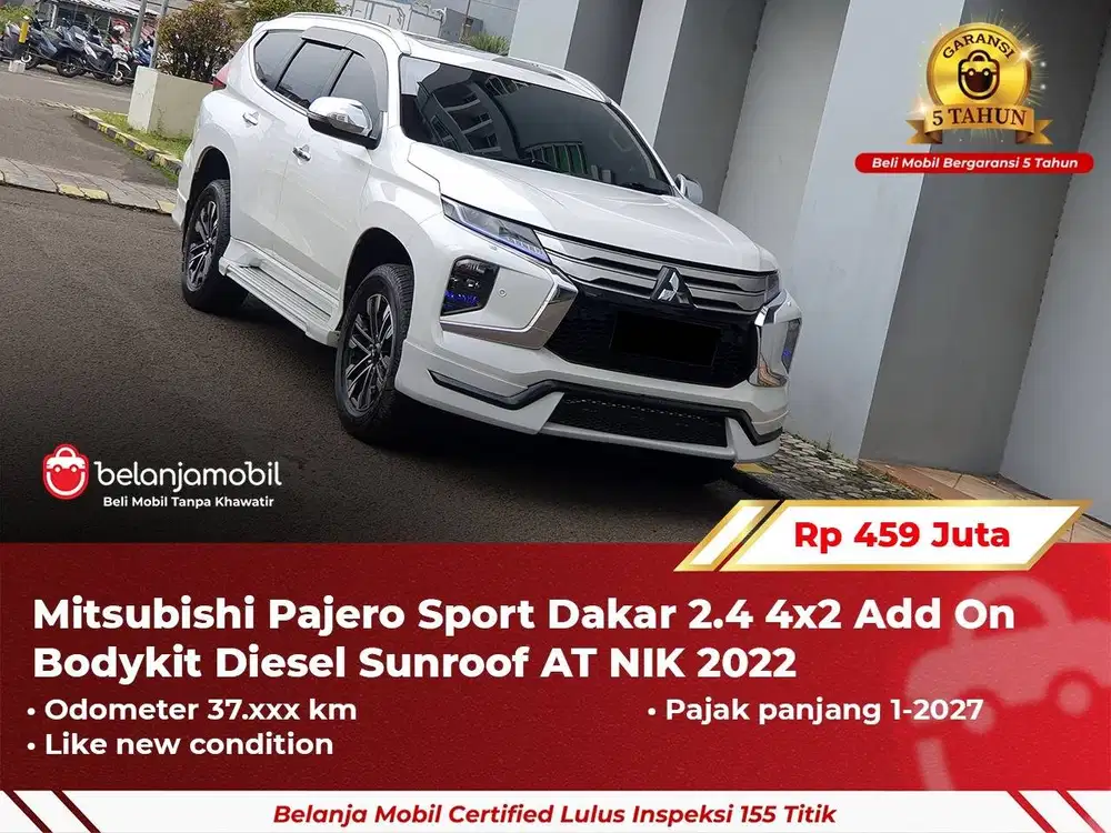 [ GARANSI 5TH ] Mitsubishi Pajero Sport Dakar 2.4 Bodykit 2022/2023