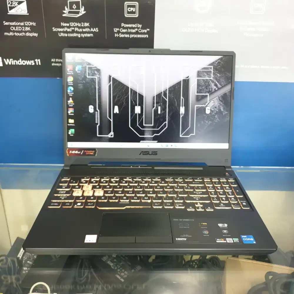 Asus TUF Gaming FX506HC i5-11400H Ram-16GB SSD-512GB RTX-3050 15inchi