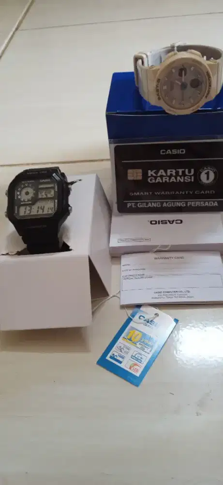 Dua Jam tangan Casio & Baby G