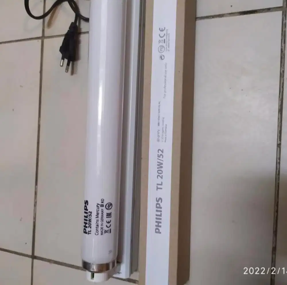 Lampu Philips TL UV Blue Light 20 Watt / Lampu UV Kuning Komplit