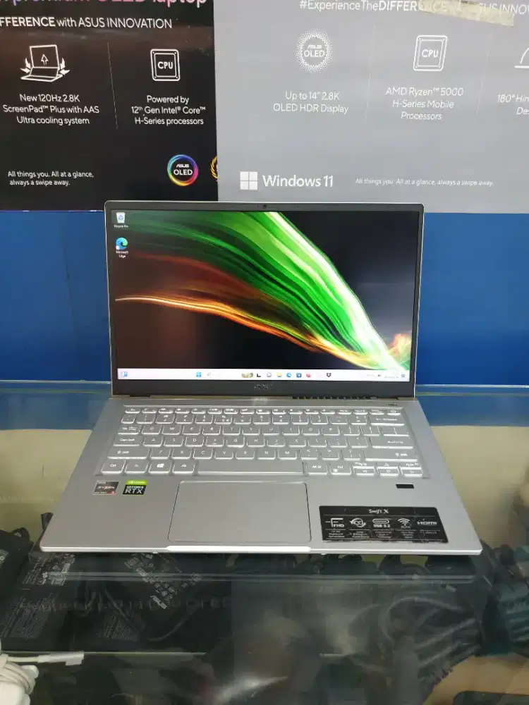 Acer Swift X SFX14-41G Ryzen 5-5600U Ram-16GB SSD-256GB RTX-3050 14inc