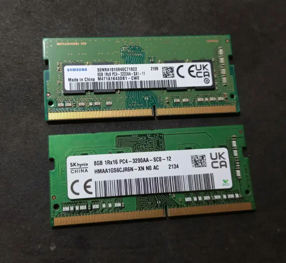 Sodimm DDR4 8GB PC3200 (Samsung - Hynix)