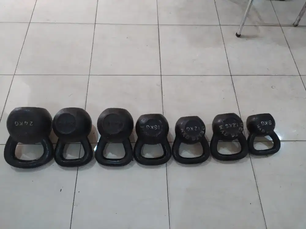 Kettlebell Set bkn Dumbel Barbel