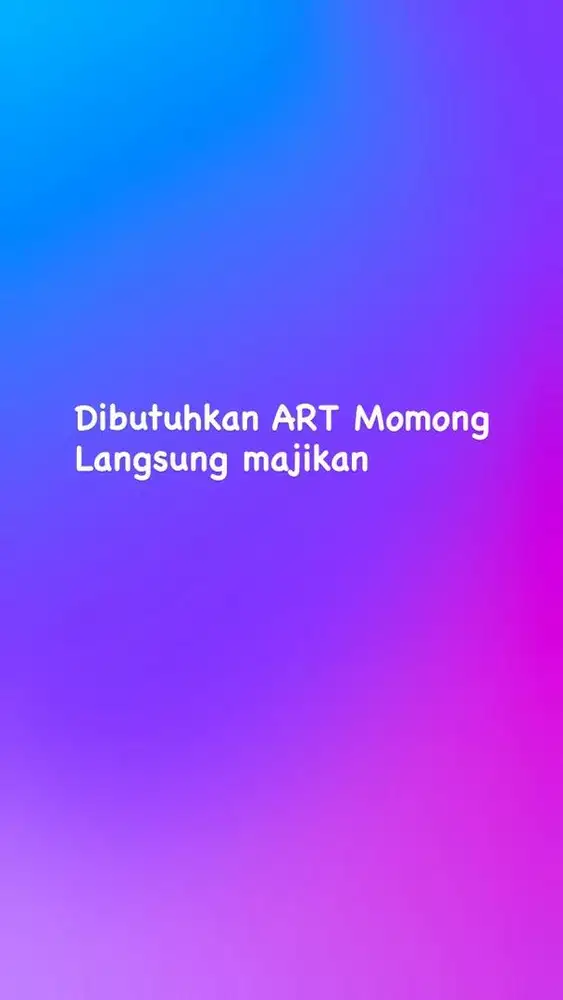 Lowongan kerja ART Momong