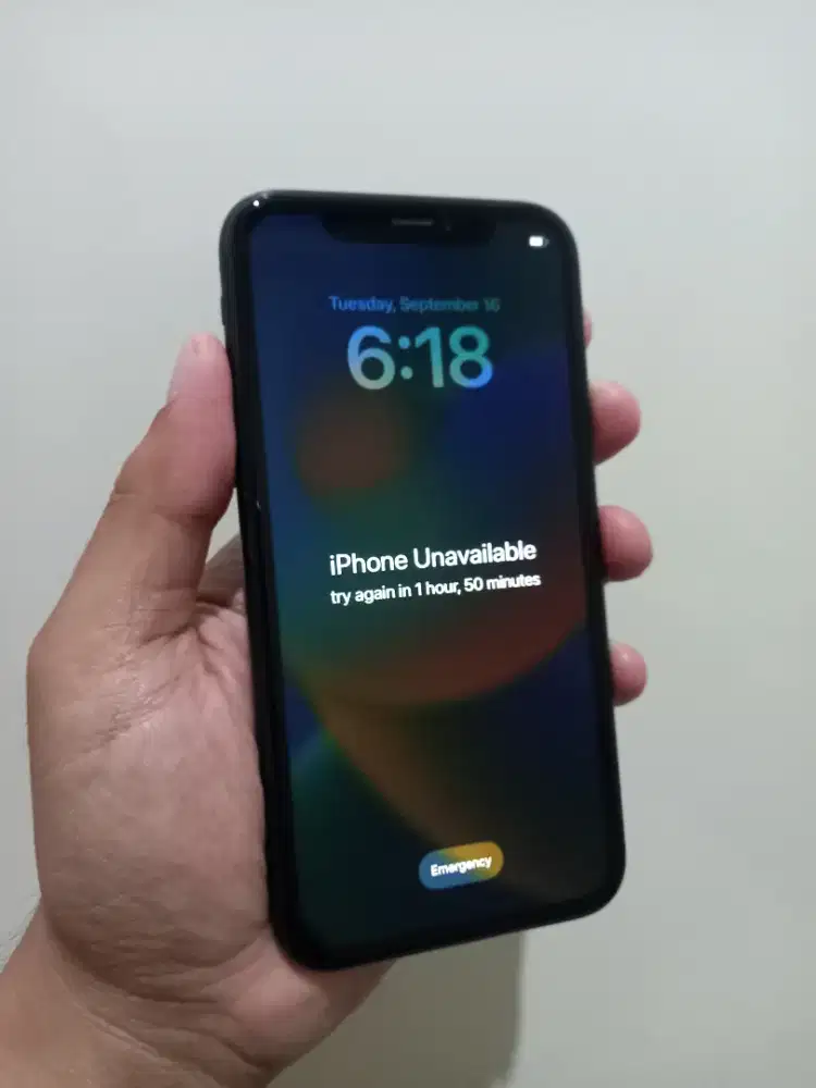 IPhone XR Black Batangan minus dibaca