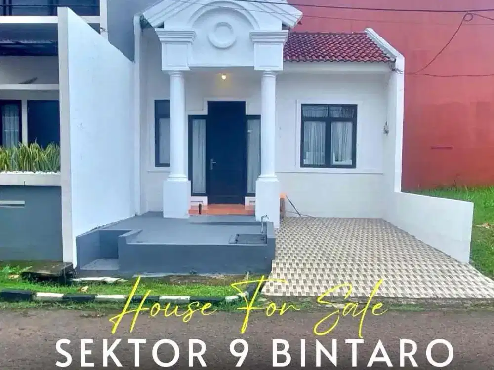 Hunian Minimalis Harga Paling Murah Bersih Terawat Dalam Cluster Bintaro Sektor 9