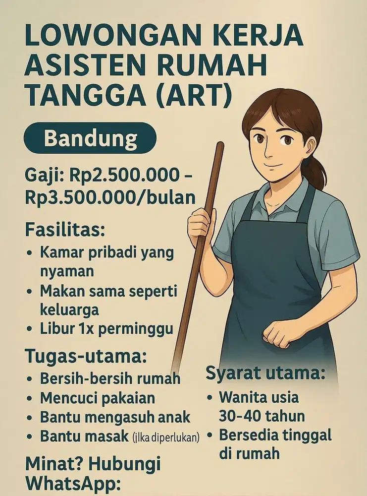 LOWONGAN KERJA ART