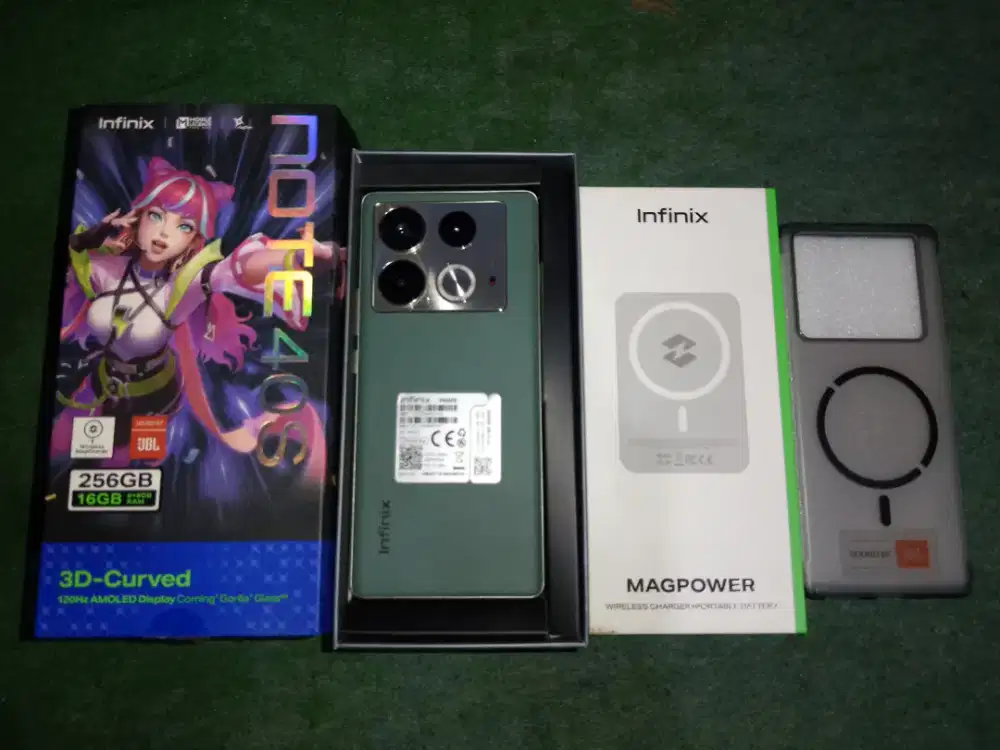 Infinix note40s 8/256 mulus fullset nego