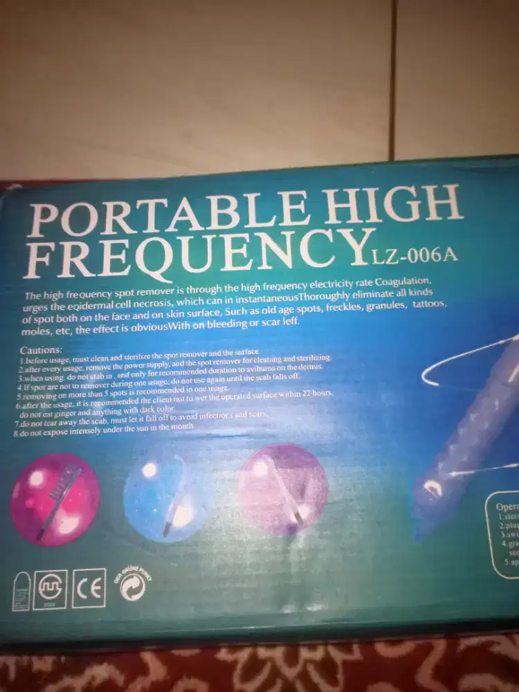 jual alat kecantikan portable high frequency type LZ-006Q