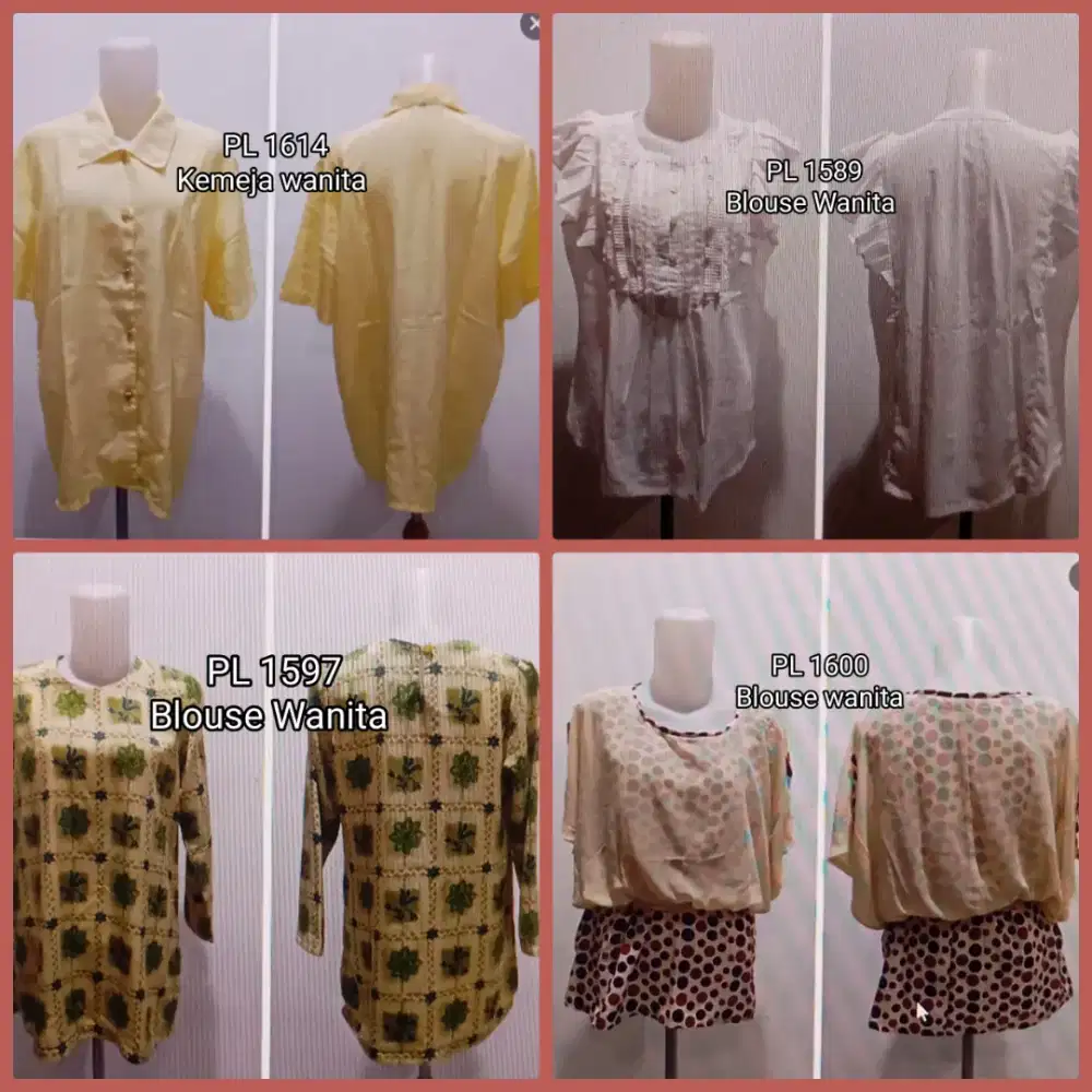 Pakaian Aneka Baju Atasan Wanita 40 pcs - PAKET B