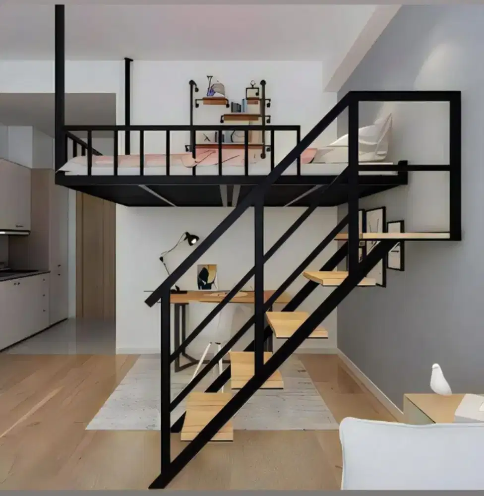 mezanine indoor kamar tidur nyaman