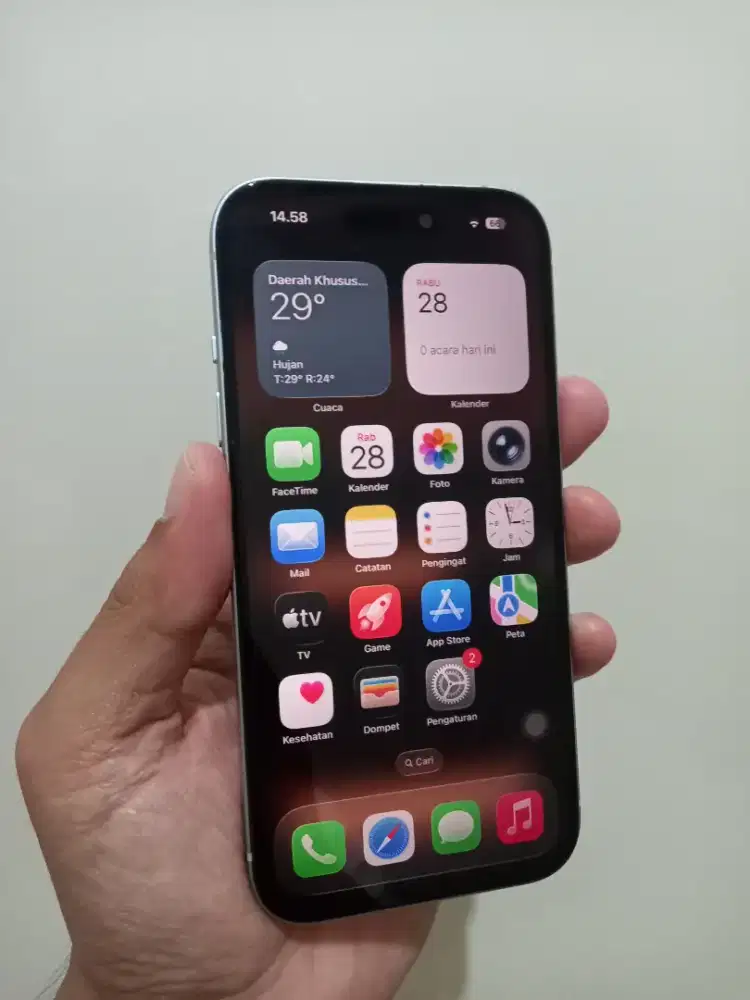 Iphone 15 Blue 128Gb Fullset ada minus dibaca