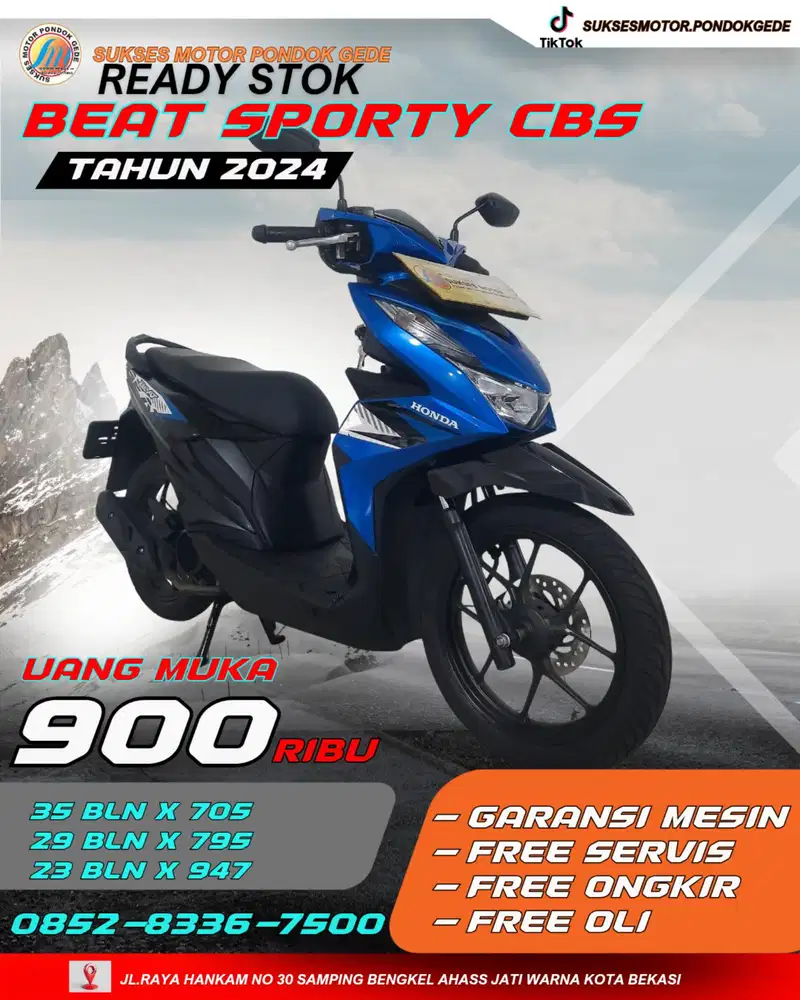 HONDA BEAT SPORTY CBS TAHUN 2024 MURAH BANGET