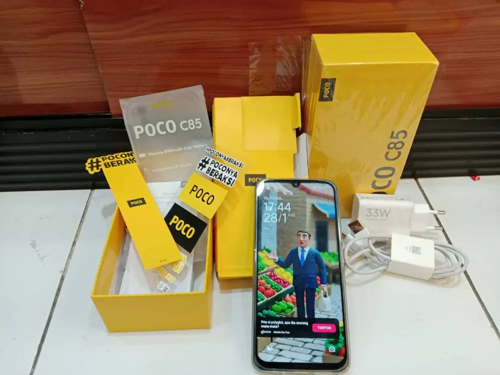 POCO C85 ram 8/256 second fullset resmi Kondisi Mulusss