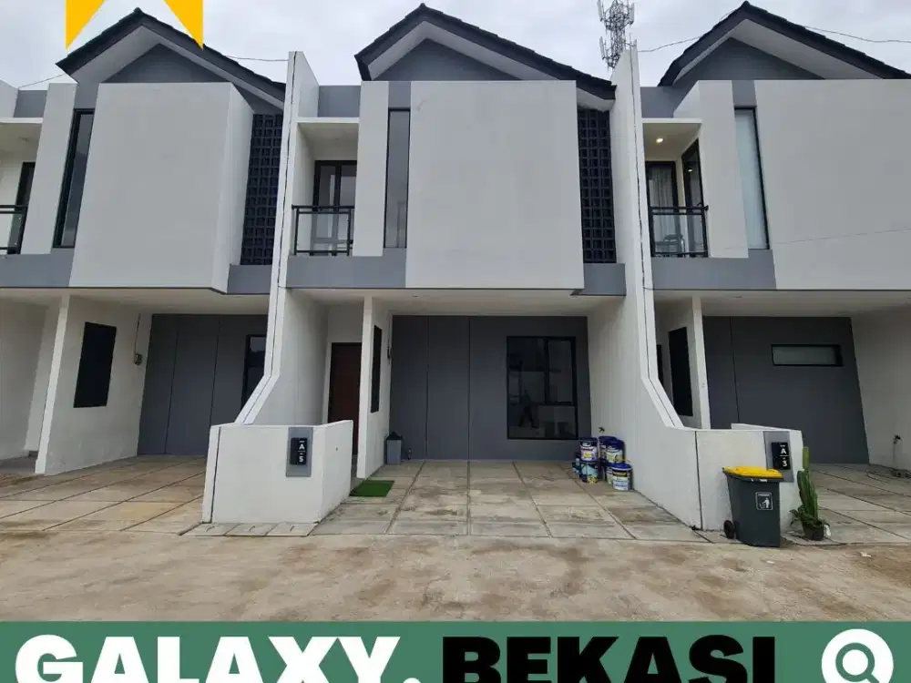 Rumah dijual 2 Lt. Jakasetia, Bekasi Nempel Galaxy dekat LRT Cikunir