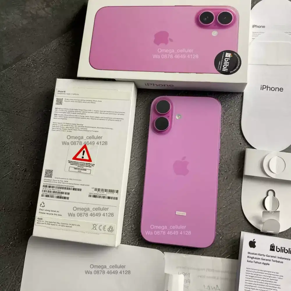 Iphone 16 128gb pink ibox