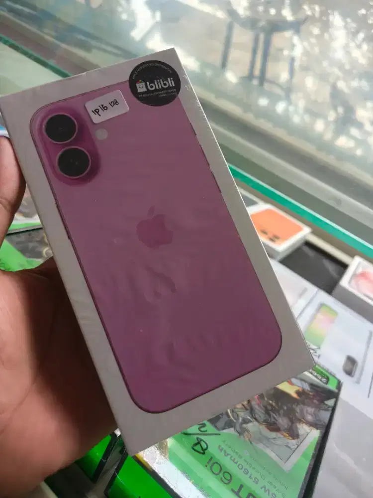 New iPhone 16 128gb garansi resmi 1 tahun ibox