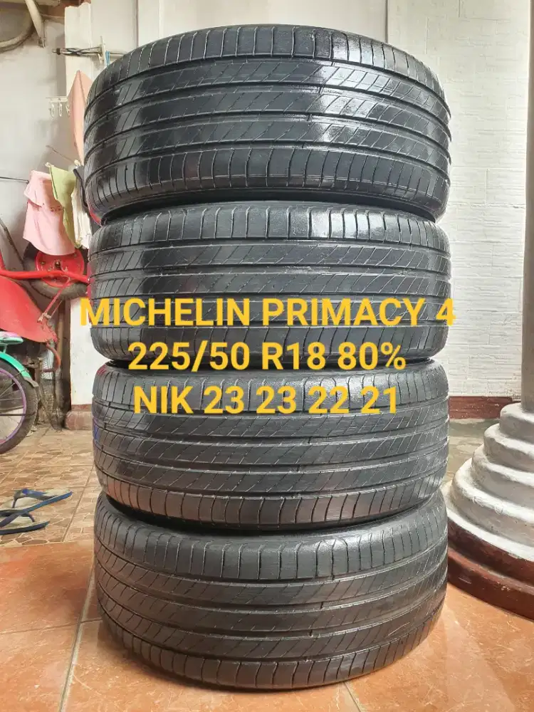 4 ban 225/50 r18 michelin primacy 4 80% nik 23 23 22 21