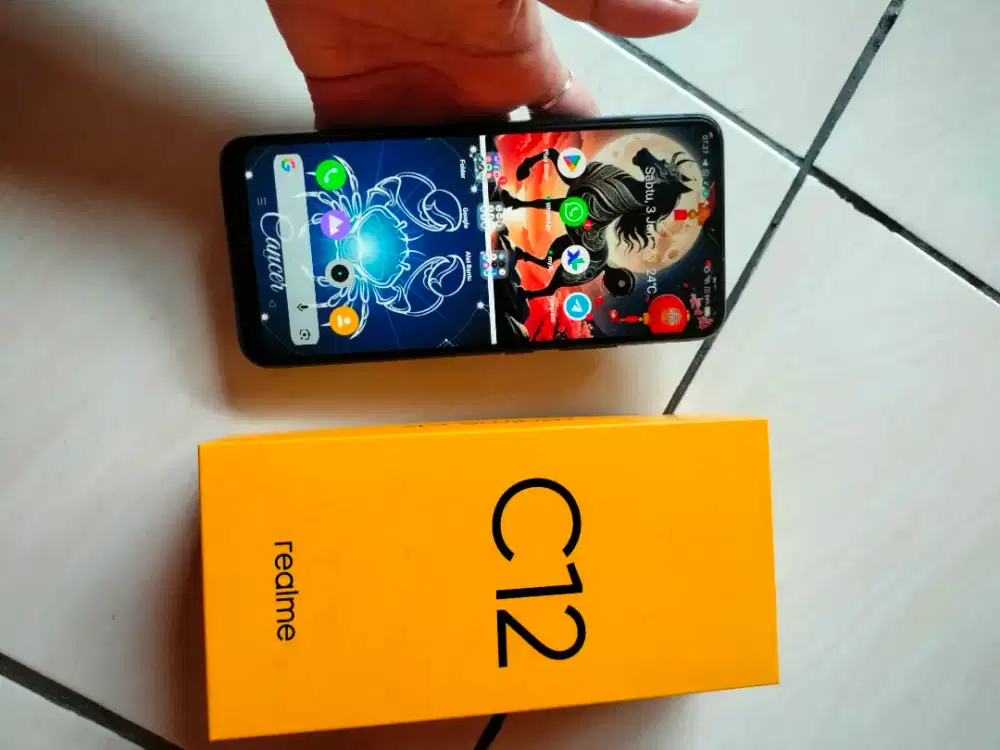 Realme c12 biru
