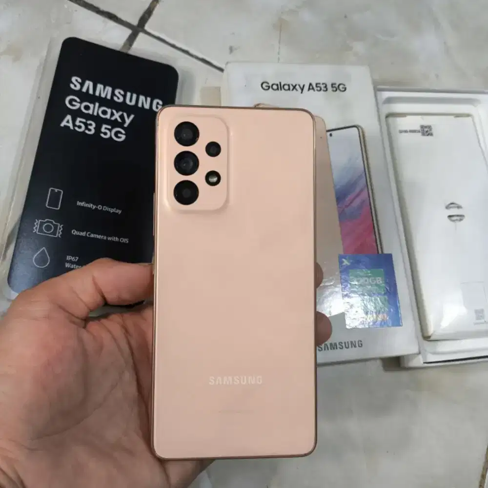 Jual/tt smsung a53 (8/128) fulset no minus