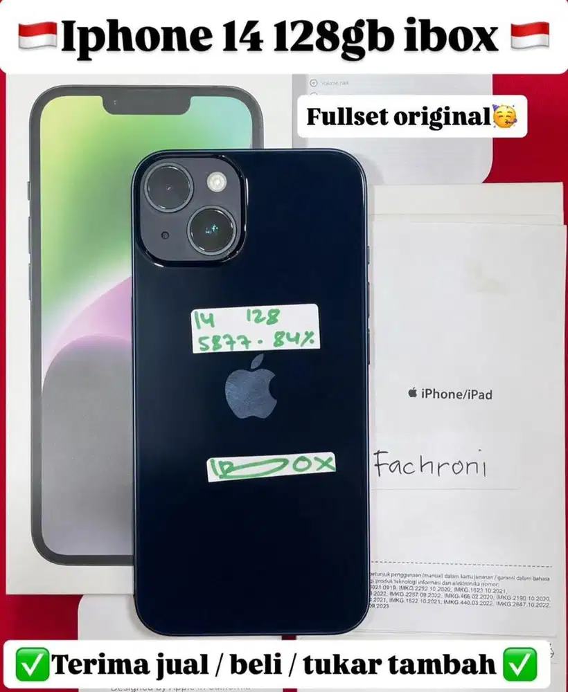 Iphone 14 128 Gb Midnight ibox fullset original