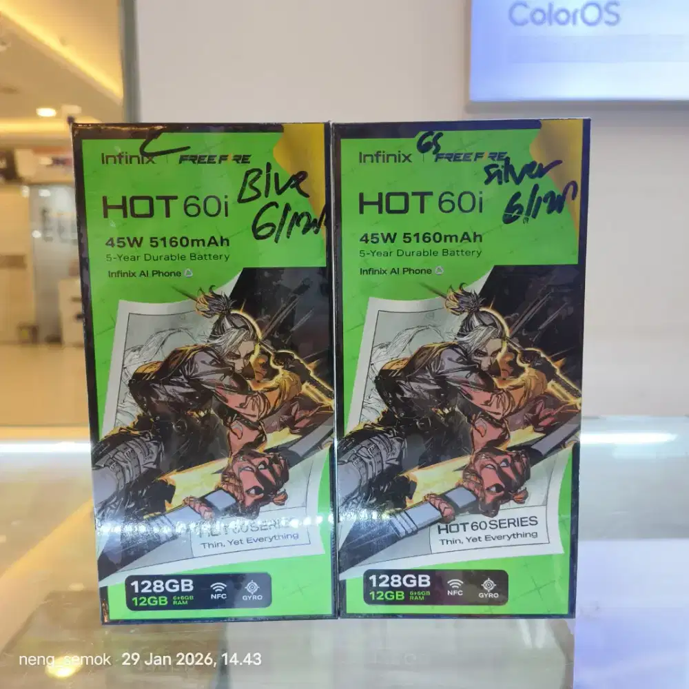 Infinix hot 60i 6/128gb resmi
