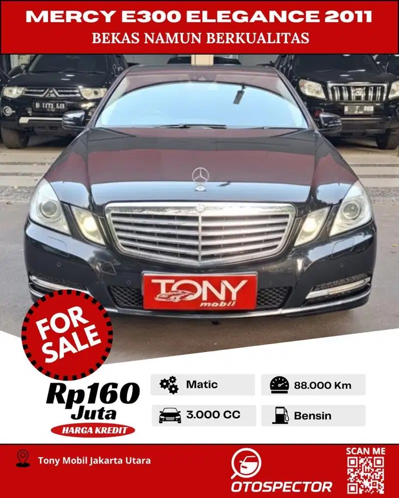 #Tony Mobil# Mercedes Benz E300 Elegance 2011 Hitam
