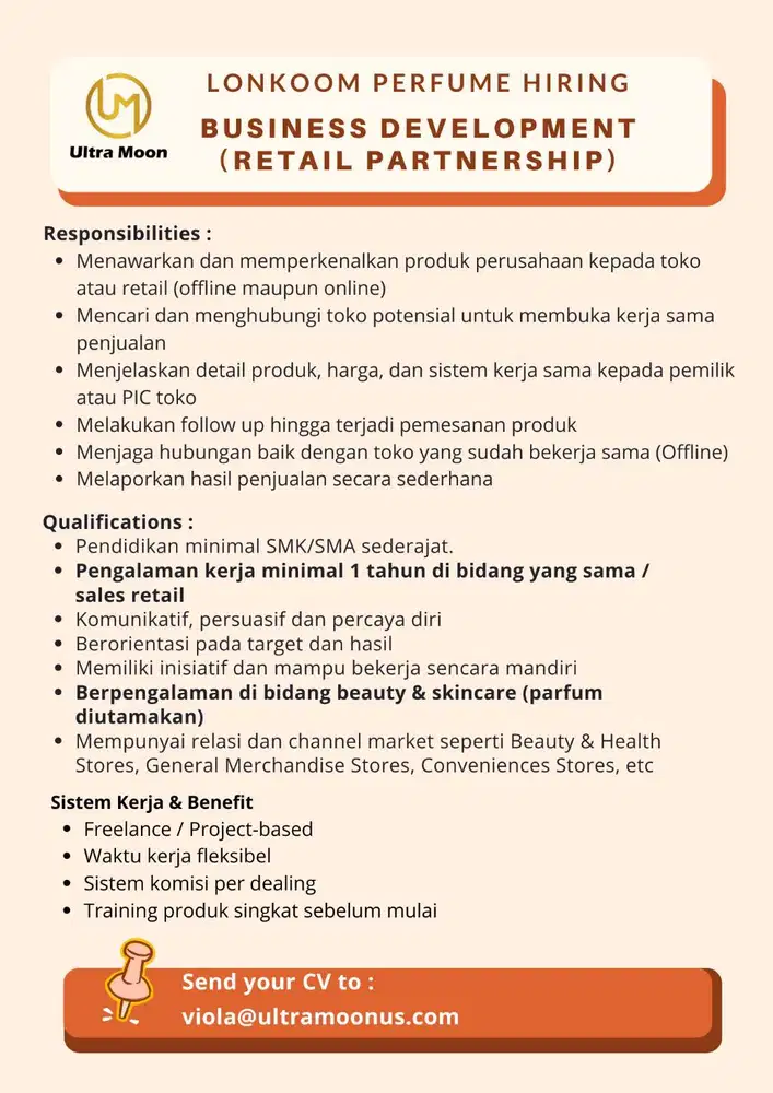 Business Development (Retail Partnership)