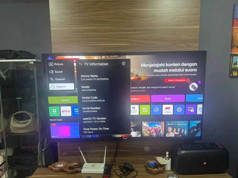 TV LG 65” 4k UHD Android