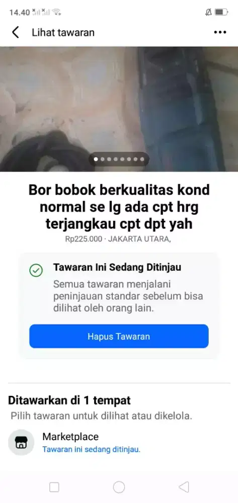 Mesin bor bobok berkualitas kond normal hrg terjangkau se lg ada cpt
