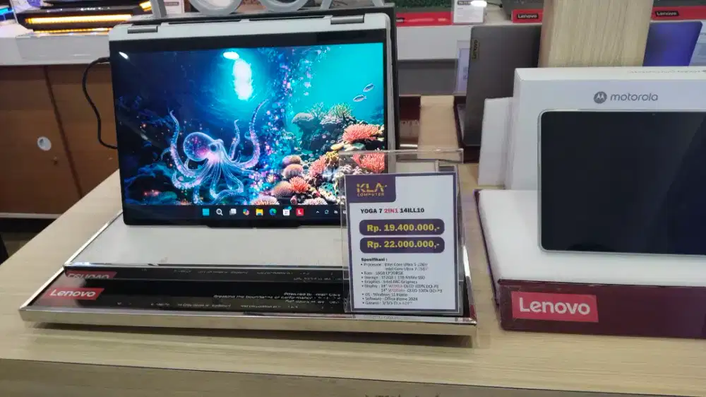 Ready Laptop Lenovo Yoga 2in1 Promo Cicilan bunga 0% di KLA Komputer